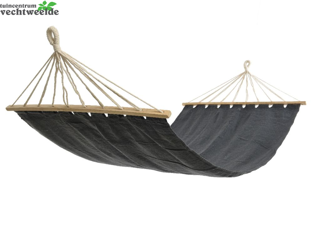 Decoris Hangmat Katoen L100b200cm Grijs