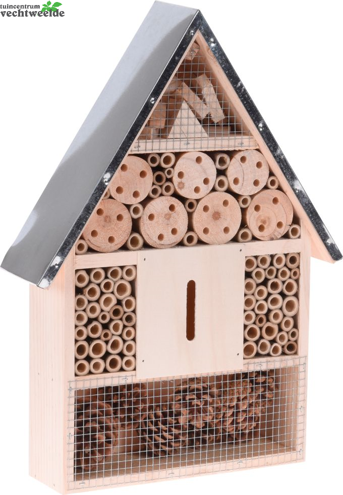  INSECTENHOTEL HOUT MET METALEN