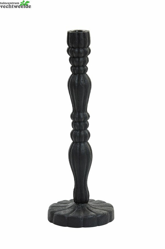 Kandelaar Jeraldo D16h45cm Zwart
