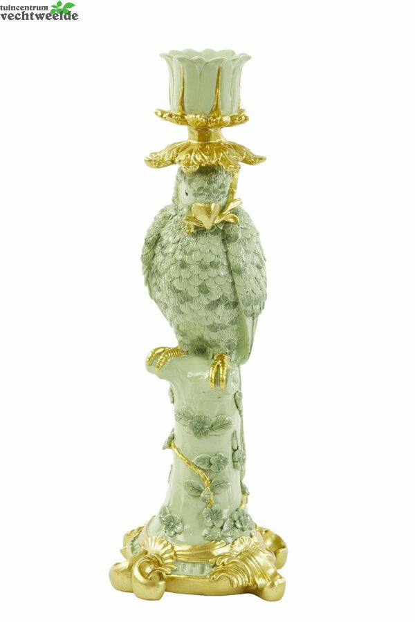  Kandelaar Lora L14.5b12h37cm Groen