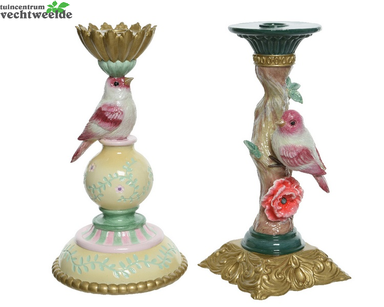 Decoris Kandelaar Poly L14.4b14.4h25cm A2