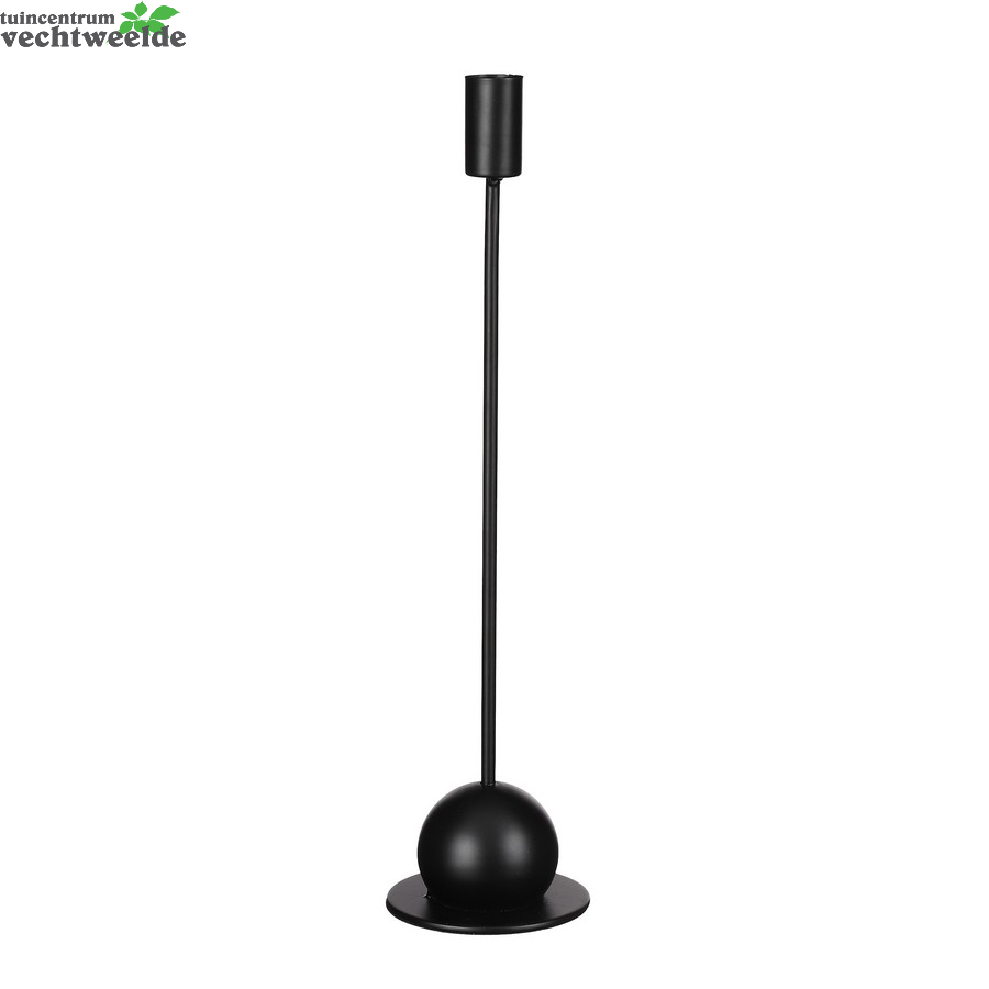  Kandelr Gusto D8.50h34.50cm Zwart