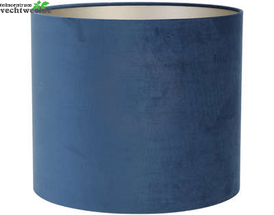  Kap Cilinder Velours D20h15cm Petrol Blue