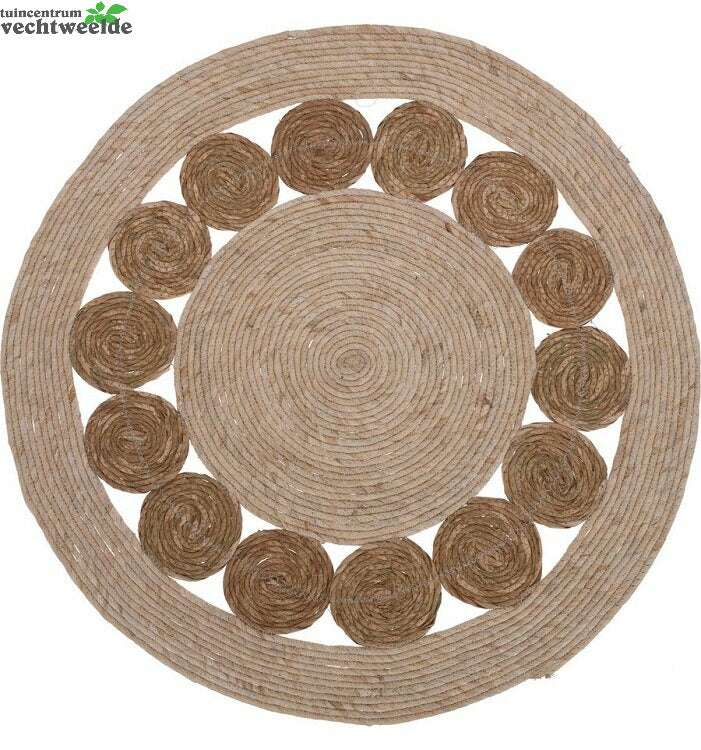  KLEED GEVLOCHTEN ROND DIA 80CM