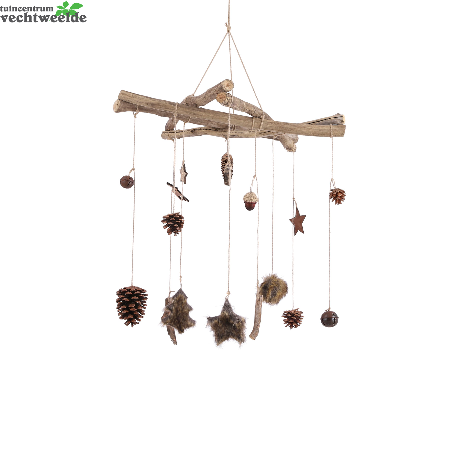  Kroonluchter D60h90cm Bruin