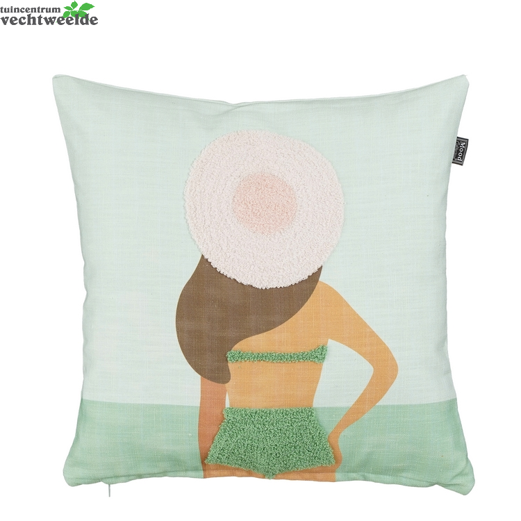 Mood Kussen L45b45h10cm Groen