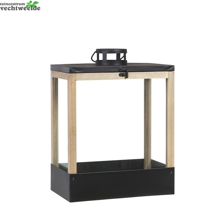  Lantaarn Halton L28b17h37.5cm Zwart