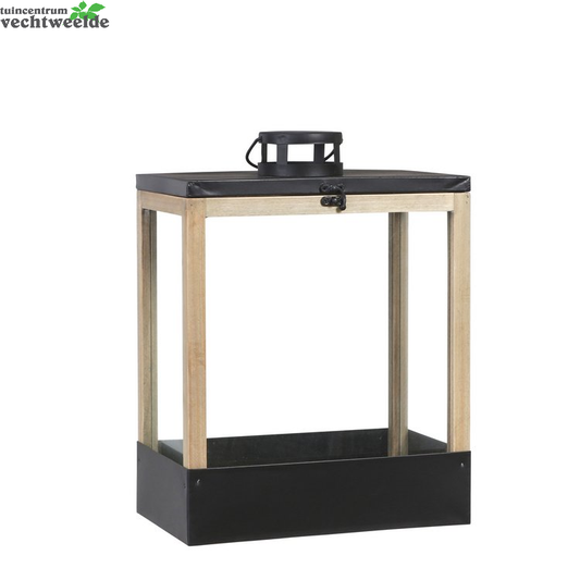  Lantaarn Halton L28b17h37.5cm Zwart