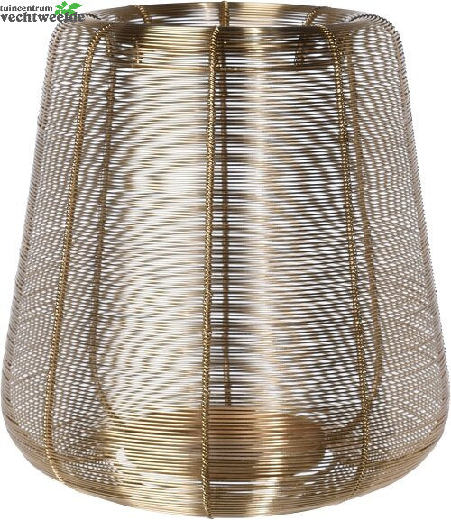  LANTAARN METAALDRAAD 29CM GOUD