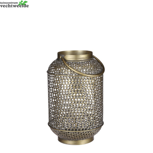  Lantaarn Velia D21.5h34.5cm Goud