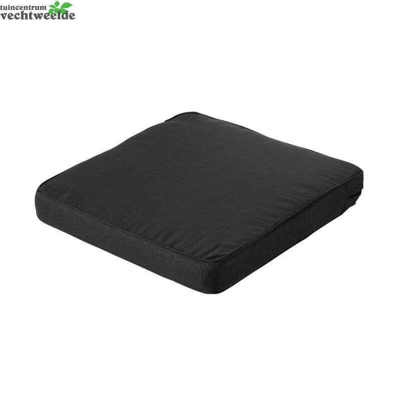 Madison Loungekussen Luxe L60b60 Rib Zwart