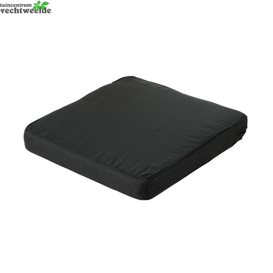 Madison Loungekussen Luxe L60b60 Rib Zwart