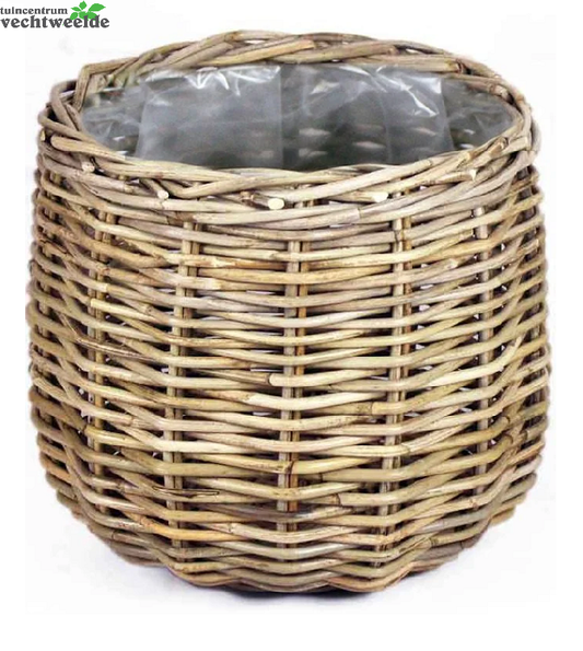  Mand Rond D38h33cm Grijs
