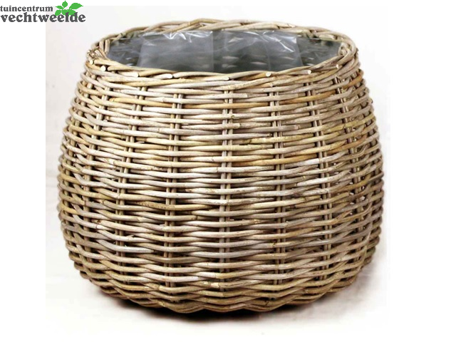  Mand Rond D58h43cm Grijs