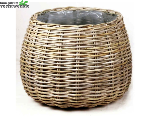  Mand Rond D58h43cm Grijs