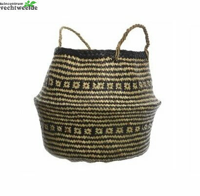  Mand Zeegras Motief D40h42cm Ntrl