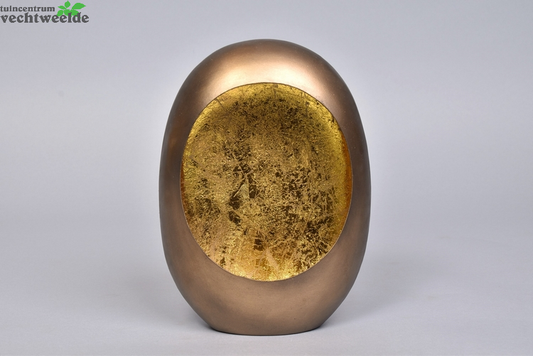  MARRAKECH EGG T-LIGHT GOLD 17X9X24CM