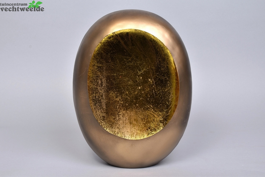  MARRAKECH EGG T-LIGHT GOLD 26X11X33CM