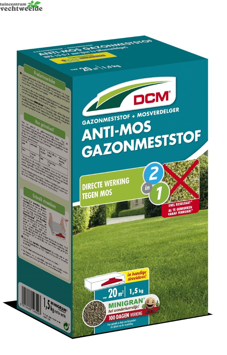 DCM Meststof Gazon Anti-mos 1.5Kg