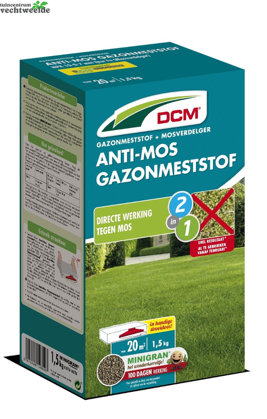 DCM Meststof Gazon Anti-mos 1.5Kg