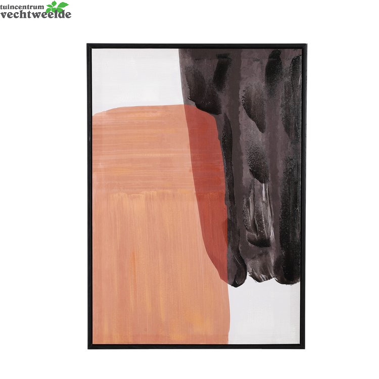  Muurdecoratie L50b70h3.5cm Zwart