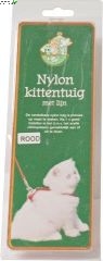 Boon Nylon Kittentuig Met Lijn Rood