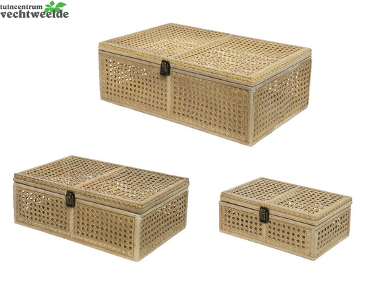 Decoris Opberger Rotan Banden L30b47h16cm