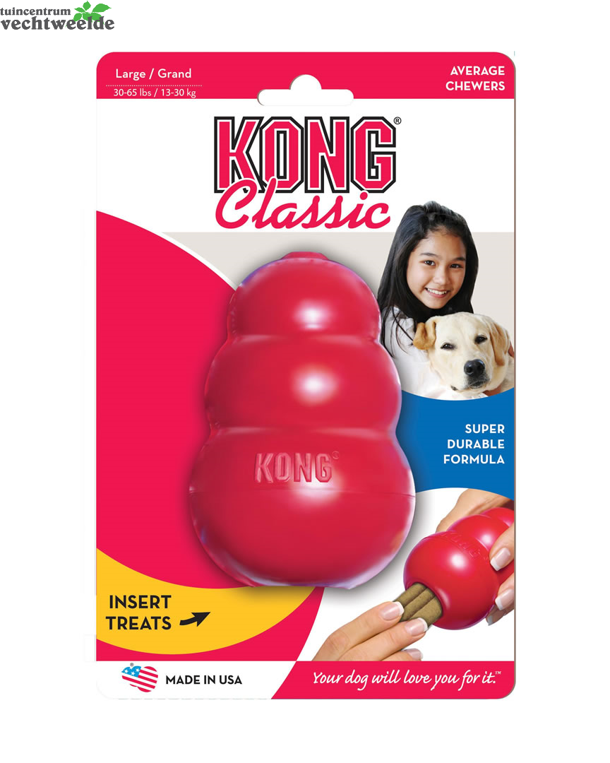  Origineel Rubber Kong Xl/l Rood
