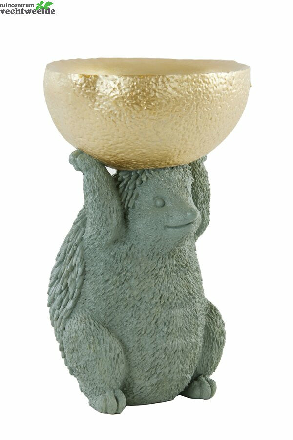  Ornament Hedgehog Blauw