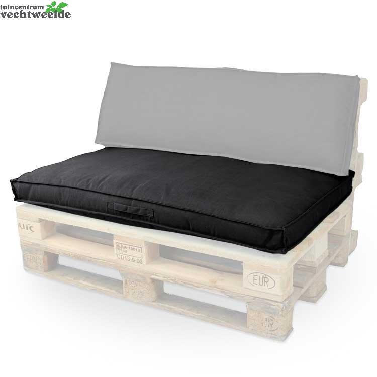 Unique Living Palletkussen Luana L80b120cm Zwart