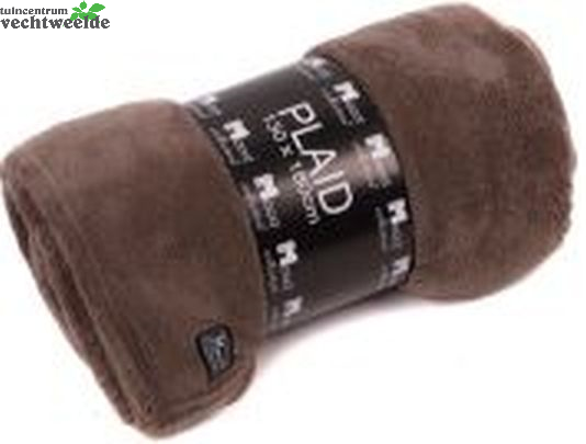Mood Plaid Fleece L130b180cm Taupe