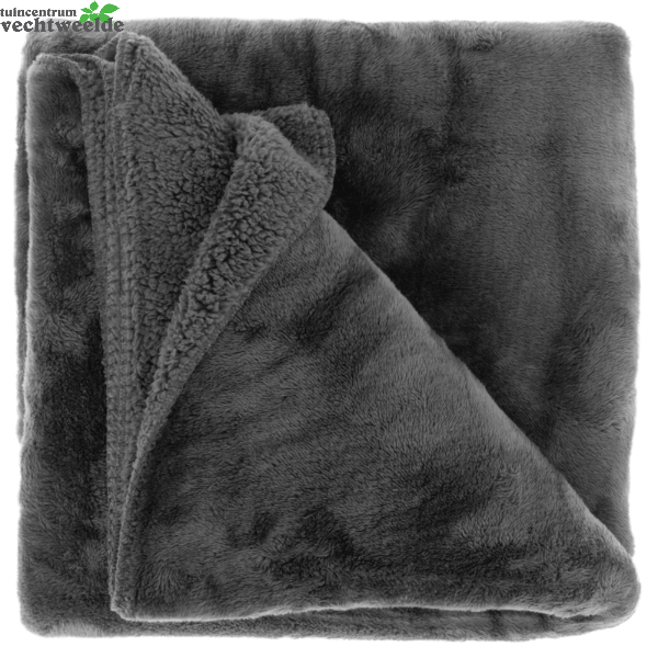 Unique Living Plaid Torvah L200b150cm Donkergrijs