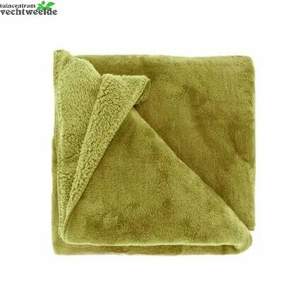 Unique Living Plaid Torvah L200b150cm Mosgroen