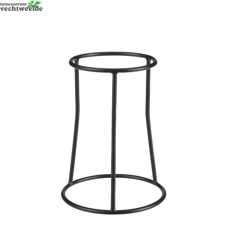  Plantenstandaard D21.5h28.5cm Zwart