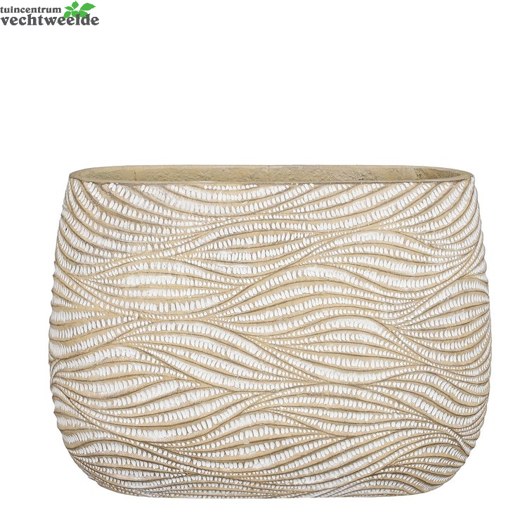  Planter Hendrick L42b20h30cm Creme