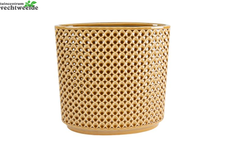  Planter Thies L26b12h25cm Mosterd