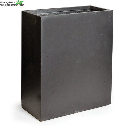  Pot Afscheiding Clay Fibre L60 B22 H72 CM Zwart
