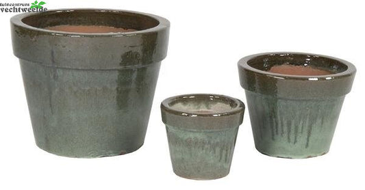  Pot Basis Glazuur D38h30cm Groen