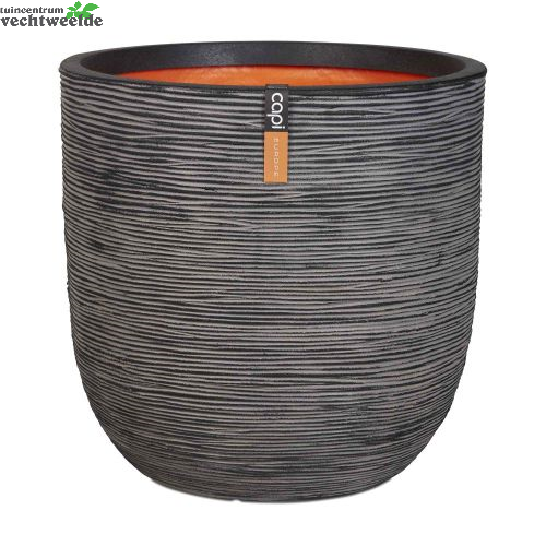  Pot Bol Rib Nl D54h52cm Antraciet