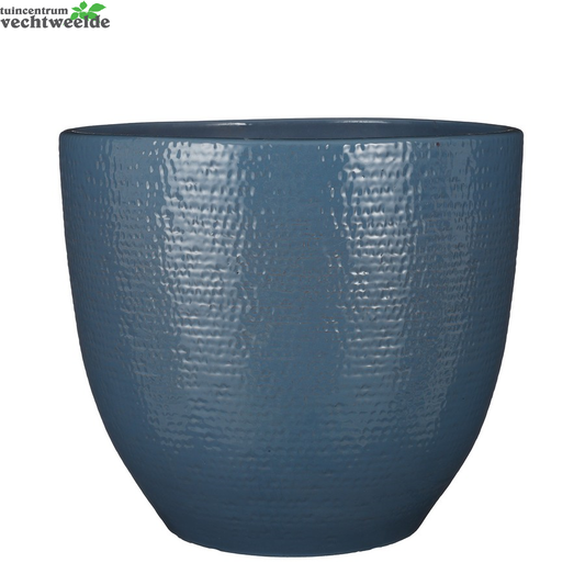  Pot Carrie Glaze D35h32cm Blauw