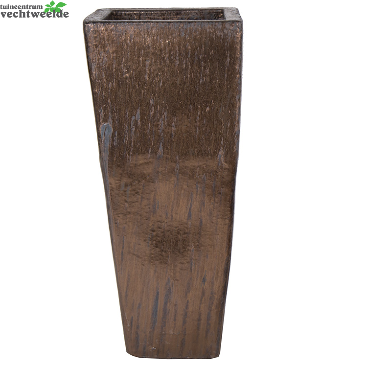 Pot Con Vierk Sumba B30h65cm Brons