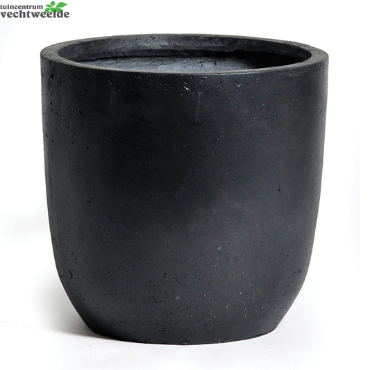  Pot Egg Clayfibre D46h43cm Zwart
