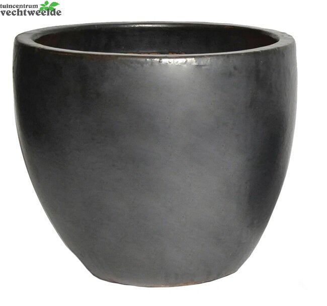  Pot Egg D41h33cm Mat Zwart