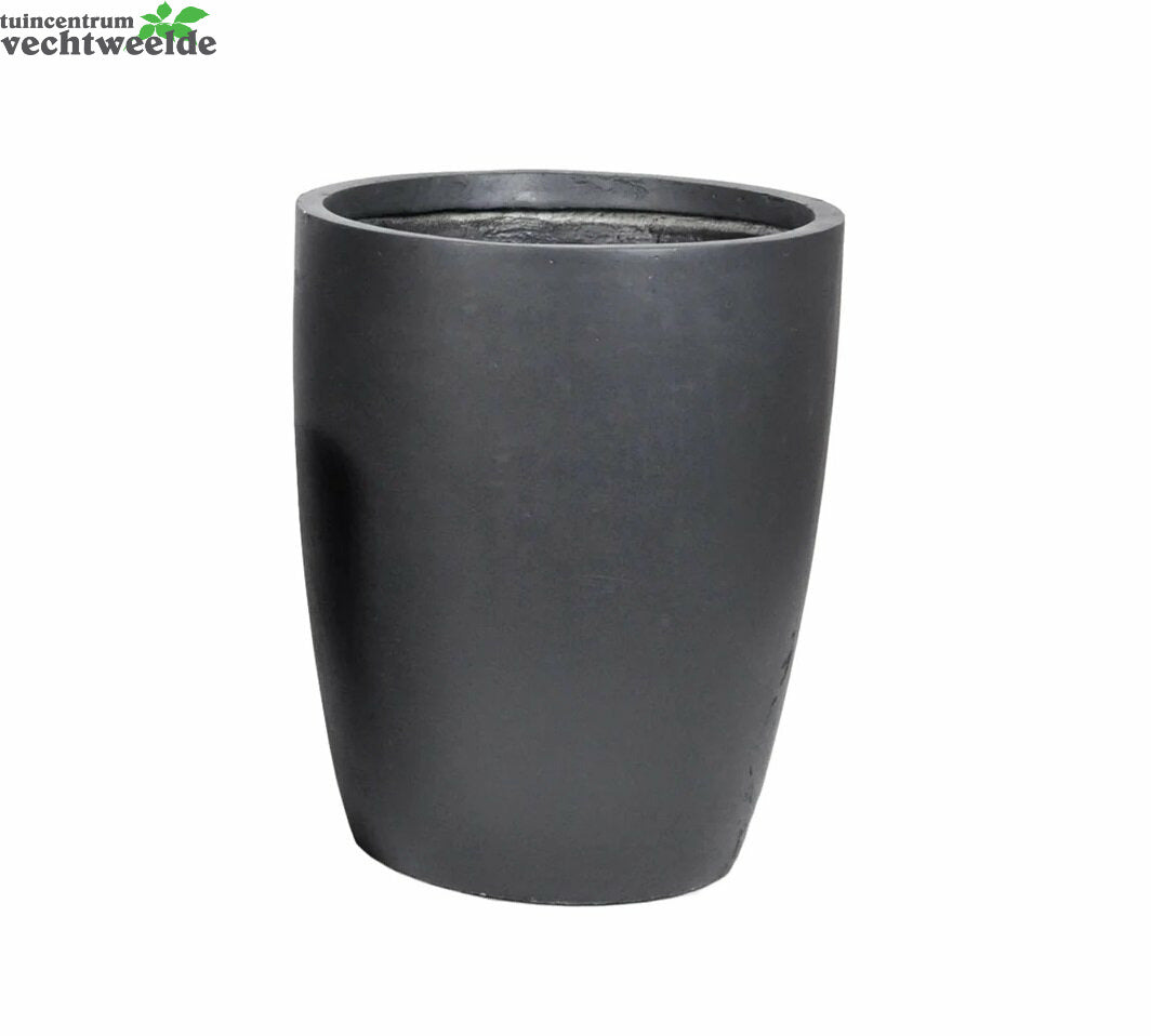  Pot Egg Hoog Cf D28h38cm Zwart