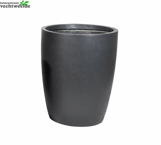  Pot Egg Hoog Cf D28h38cm Zwart