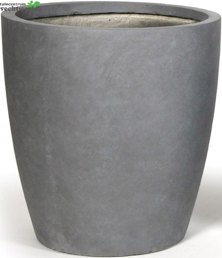  Pot Egg Hoog Clay Fibre Dia50 H56 CM Antraciet Grijs