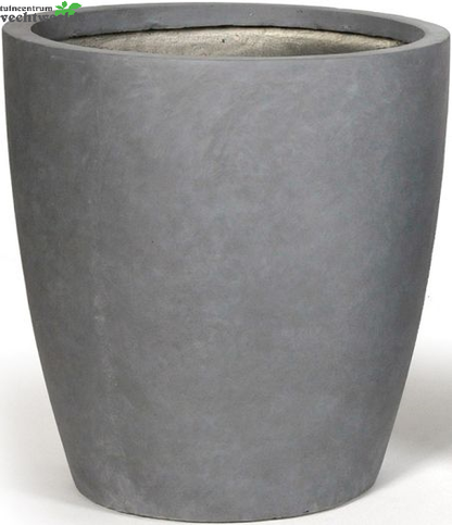  Pot Egg Hoog Clay Fibre Dia50 H56 CM Antraciet Grijs