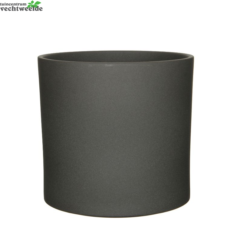  Pot Era D32.5h31cm Donkergrijs Mat - Mica