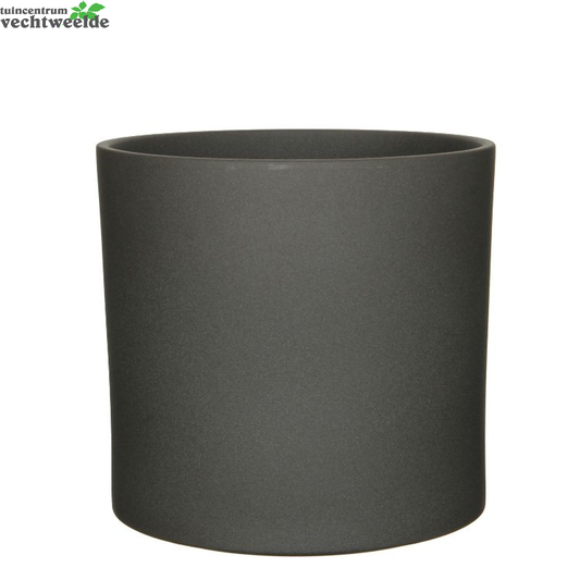  Pot Era D32.5h31cm Donkergrijs Mat - Mica