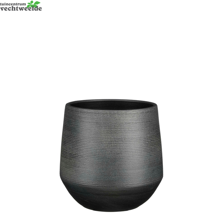  Pot Evora D24h23cm Zwart